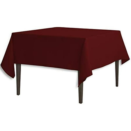

Linentablecloth 70-Inch Square Polyester Tablecloth Burgundy