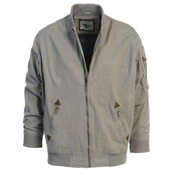 Gioberti Men's 100% Cotton Sportwear Full Zipper Twill Bomber Jacket