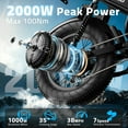 thumbnail image 5 of Youlon Ebikes for Adult/Teens, 2000W Peak Motor, 60*23Ah Long Range Electric Motorcycle with Dual Hydraulic Disc Brakes, 20" Fat Tire All-Terrain for Commuting E-Bicycles, 38MPH Electric Dirt Bike, 5 of 9