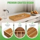 thumbnail image 4 of Bamboo Kitchen Drawer Silverware Organizer, Silverware Utensils Tray Holder for Small Drawer, Wood Caddy for Flatware Cutlery Knives 5-Slots, 4 of 5