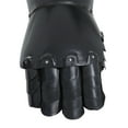 thumbnail image 4 of 13" Metal Black Replica Medieval Armor Gloves, by DecMode (2 Count), 4 of 8