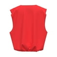 thumbnail image 4 of (24 pack) Athletic Works Sleeveless Pullover Junior Scrimmage Vest&nbsp;(Kids), Red, 6-Pack, 4 of 6