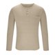 thumbnail image 3 of Blusas y camisas de manga larga con cuello redondo para hombre, cuello redondo, botones, boca plana, deportivas para hombre, blusas y camisas de manga larga con cuello redondo para hombre, 3 of 5
