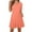 Orange, variant on Qingpeng Women's Summer Casual Loose T Shirt Dress Short Sleeve Scoop Neck Swing Sundress for Beach