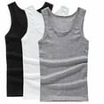 thumbnail image 6 of HOMADLES 3PC Men's Tank Tops Thin Muscle Crewneck Elastic Slim Fit lightweight Sleeveless Tops Camouflage XL, 6 of 7