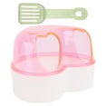 thumbnail image 2 of Baño para hámster, bañera para mascotas pequeñas, adorable baño de arena, puerta en forma de corazón, lavabo para hámster, chinchilla, pala de color aleatorio, 2 of 7