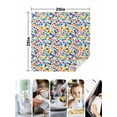 thumbnail image 5 of Cloth Napkins Set of 8 - 20x20 Inches, Colorful Polka Dot Washable Reusable Table Napkins, Rainbow Polka Dots Watercolor Soft & Absortbent Dining Napkin for Party Wedding Hotel Restaurant, 5 of 8
