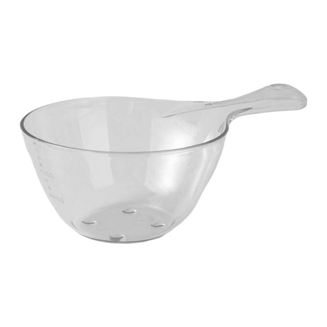 Cuchara medidora para agua de cocina, ligera y antideslizante. Blanco