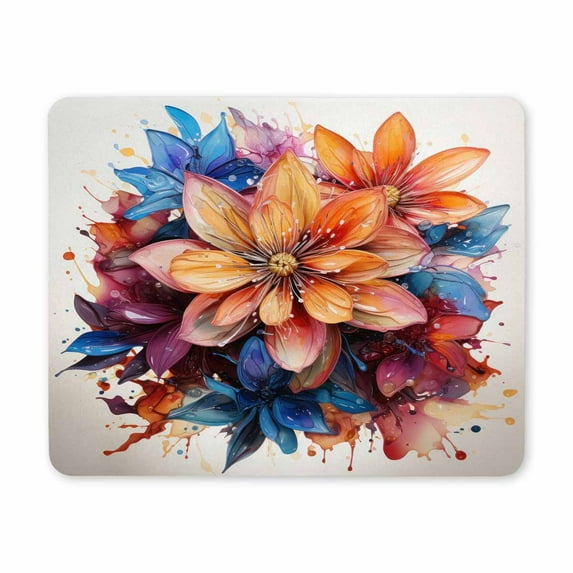 Mouse Pad, Beautiful Floral Mouse Pad, Washable Mousepads with , Non-Slip Rubber Base Computer Small Mouse Pads for Wireless Mouse, Cute Mouse Pads for Women
