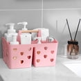 thumbnail image 2 of Organizador portátil de plástico Shower Caddy Anyoifax, color rosa, 2 of 6