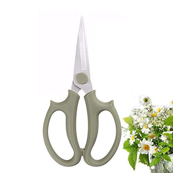 Leize Ciseaux à Fleurs de Jardin, Ciseaux Floraux en Acier Inoxydable Épaissi de Qualité Supérieure, Sécateur Puissant pour Fleurs, Branches et Feuilles