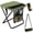 Green, variant on Collapsible Stool, 2-in-1 Foldable Stool Backpack, Portable Folding Stool Chair with Adjustable Shoulder Strap & Storage Mesh Bag, Lightweight Camping Stool for Fishing Travel Hiking Picnic (Black)