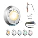 thumbnail image 1 of 1 Lámpara LED Sumergible Para Alberca de nicho o sobreponer ADS MINI SPA 20W 12CM Cálido Con Transformador, 1 of 4