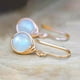 thumbnail image 5 of Gorgeous Vintage Silver Hook Opal Drop Earrings - Perfect for Women!, 5 of 5