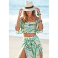 thumbnail image 2 of LASCANA Women's Off The Shoulder Crop Top Ruffles, 2 of 5