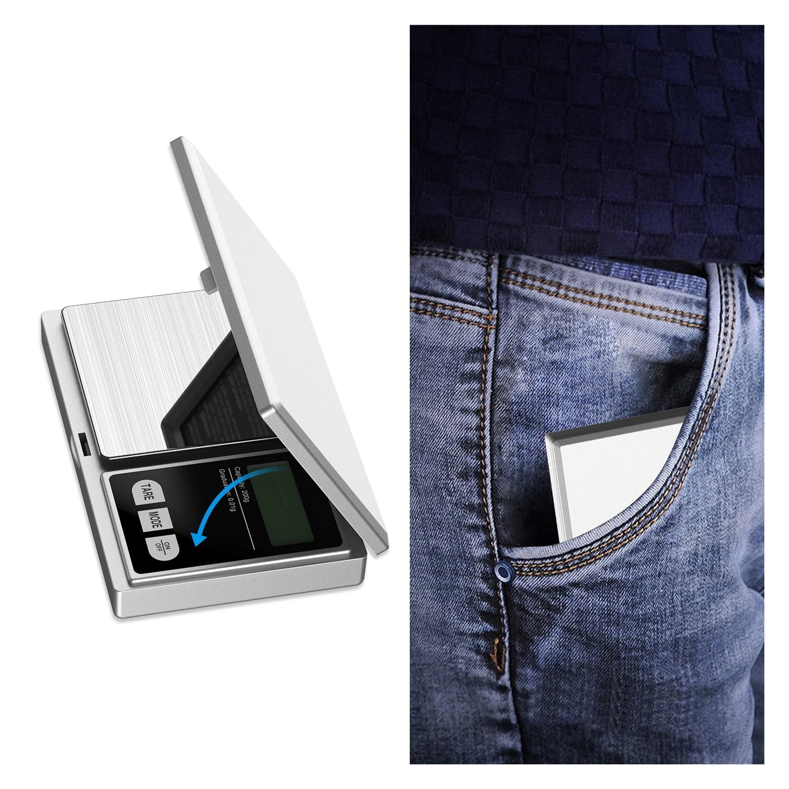 500/0.01g 200g/0.01g LCD Portable Mini Electronic Digital Scales Pocket Case Postal Kitchen Jewelry Weight Balance Scale