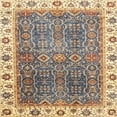 thumbnail image 1 of Ahgly Company Indoor Square Abstract Yellow Abstract Area Rugs, 7' Square, 1 of 6