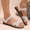 White, variant on Women Shoes Women's Crisscross Elastic Strap Flat Sandals Summer Gladiator Beach Sandals for Women Wide Width Large Sizes Sparkly Stretch Fabric Slip On Non Slip Cushioned Sole Comfort Walking Women