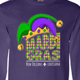 thumbnail image 4 of Inktastic Mardi Gras New Orleans Louisiana Jester Hat Long Sleeve T-Shirt, 4 of 5
