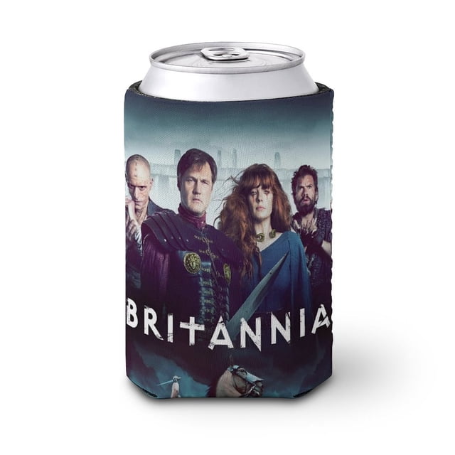britannia Funda enfriadora de latas, aislante de bebidas para mantener frías o calientes, funda térmica plegable para latas, portabebidas reutilizable