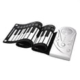 thumbnail image 1 of Dvkptbk Portable 49 Keys Flexible Roll Up Piano Electronic Soft Keyboard Piano Silicone, 1 of 7