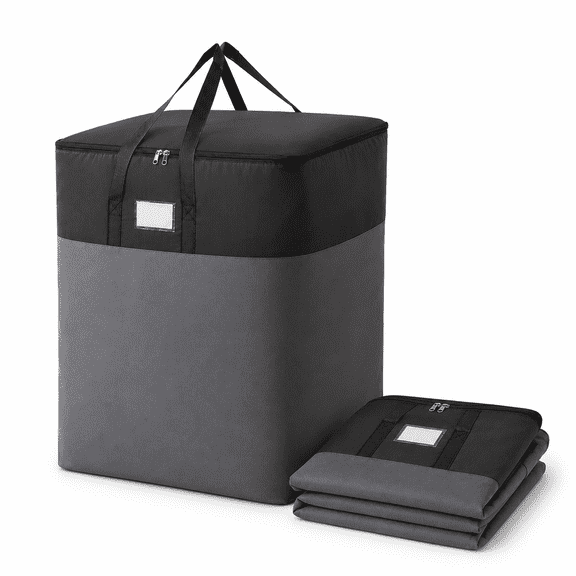 Extra Large Heavy Duty Moving Bags with Reinforced Zippers & Handles, Waterproof Storage Tote Bag Bins for Travel Home Dorm,65x49x33cm