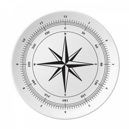 

Dial Position Digital Direction Plate Decorative Porcelain Salver Tableware Dinner Dish