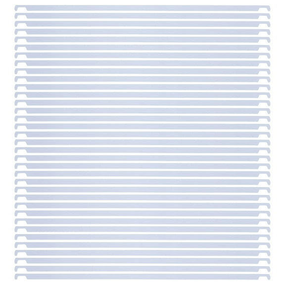 WHAMVOX 50pcs Heavy Duty Metal Hanging File Rail File Folder Divider Bars Document Hanging Organizer Sticks Replacement for Office Classroom 32.5cm