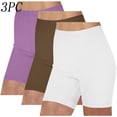 thumbnail image 1 of Leggings de yoga de moda para mujer, 3 piezas, para fitness, correr, gimnasio, para mujer, sólidos, deportivos, activos, pantalones de poliéster para mujer., 1 of 3