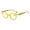 Yellow, variant on Women Yellow Small Round Reading Glasses 1.00 Men Retro Personalized Spring Hinges Candy Color Presbyopic Glasses +1.00