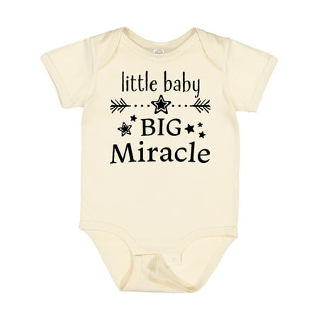 

Inktastic Little Baby Big Miracle Gift Baby Boy or Baby Girl Bodysuit