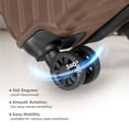 thumbnail image 5 of Gowill 3 Piece Luggage Set 28/24/20 inch Hardshell Lightweight Carry-on and Checked Suitcase with Spinner Wheels.Brown, 5 of 8