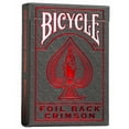 thumbnail image 4 of Bicycle MetalLuxe Foil Back Crimson Playing Cards (Pack of 5), 4 of 9
