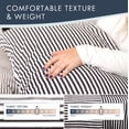 thumbnail image 3 of Debra Valencia Awning Striped Sheets -King Size-Black/White-6 Pc Set, 3 of 6