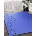 thumbnail image 3 of Ahgly Company Machine Washable Indoor Round Transitional Sky Blue Area Rugs, 8' Round, 3 of 7