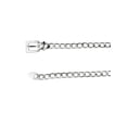 thumbnail image 2 of Cinturones de cadena de metal para mujeres INSPIRE CHIC, cinturones de cintura decorativos para vestidos y jeans, cinturón de hebilla cuadrada plateada de 46.5", 2 of 5