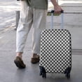 thumbnail image 3 of Black White Small Checkered Pattern Luggage Cover Fashion Suitcase Cover Baggage Covers Fit 25-28 Inch Luggage (Go Travel), 3 of 5