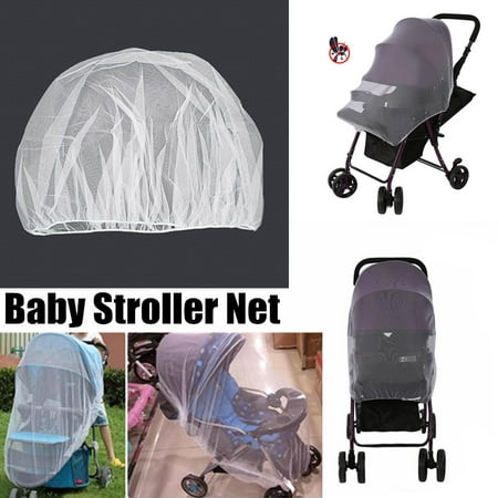 HERCHR Baby Stroller Mosquito Bug Net Insect Netting Cover for Pram, Buggy, Infant Carriers, Car Seats, Cradles, Cribs, Bassinets, Playpens, Portable & Durable Baby Insect Netting Full Mesh