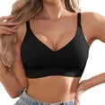 thumbnail image 2 of Jelly Bras for Women Comfortable V Neck Seamless Wireless Bralettes Everyday Bra Tshirt Bra, 2 of 8