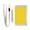 Yellow, variant on JIALIOU Nylon Trifold Card Wallet with ID Window Zipper Pocket for Men Women Teen Yellow