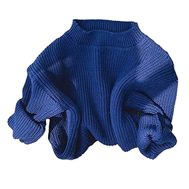 Barboteuse Chandail pour Bébé Fille Chandail Tricoté pour Bébé Fille Garçon Blouse Chandail Molleton Chaud Col Ras du Cou Manches Longues