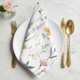 thumbnail image 2 of Watercolor Wildflowers Cloth Napkins, Spring Botanical Floral Washable and Reusable Dinner Napkins Set of 4, Table Napkin for Kitchen Party Birthday Wedding Hotel Housewarming 20"x20", 2 of 9