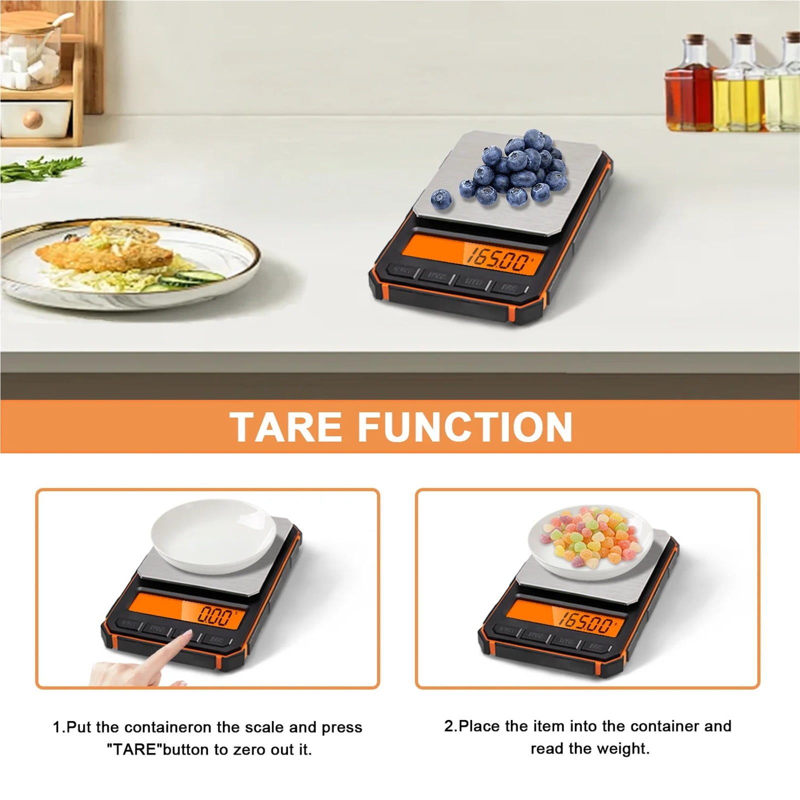 Kitchen Scales 500g/0.01g Digital Display Electric Scale For Balance Kitchen Food Weighing ,Easy to Operate