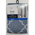 thumbnail image 3 of Mainstays Heathered Embroidered Sheer Curtain Panel Pair, Set of 2, Washed Indigo, 37"W x 84"L, 3 of 9