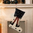 thumbnail image 2 of Christmas Stocking, Witch Legs Christmas Stocking with Sequins, Christmas＆Halloween Holiday Party Decorations, 2 of 5