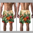 thumbnail image 3 of luoweisi Men's Beach Shorts Quick Dry Swim Trunks with Mesh Lining Cactus XL, 3 of 5