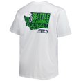 thumbnail image 3 of Men's Fanatics Branded White Seattle Seahawks Big & Tall Hometown Collection Hot Shot T-Shirt, 3 of 3