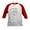 Red/White, variant on CafePress - Magic Black Mana Symbol Baseball Jersey - Kids Cotton Baseball Jersey, 3/4 Sleeve Shirt