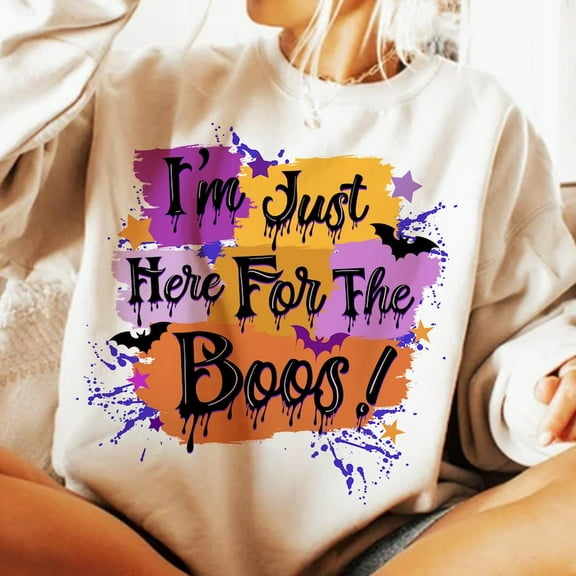 I'm just here for the Boos T-shirt, Halloween Shirt, Spooky Vibes Shirt, Retro Halloween Tee, Funny Halloween Shirt, Boo Ghost 200649