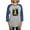 Heather/Blue, variant on CafePress - Mona & Whippet Long Sleeve T Shirt - Womens Baseball Tee